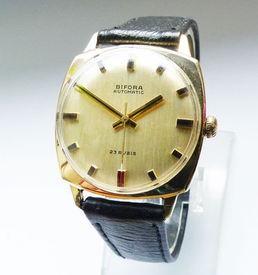 Schöne und seltene Bifora Automatic 23Jewels Herren Vintage Armbanduhr in Top Zustand