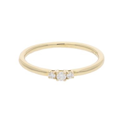 JuwelmaLux Ring 585/000 (14 Karat) Gelbgold mit Brillanten JL10-07-1425