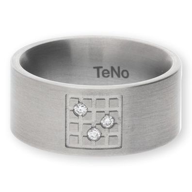 TeNo Edelstahl Ring mit Brillanten 069.10S01. D39.55