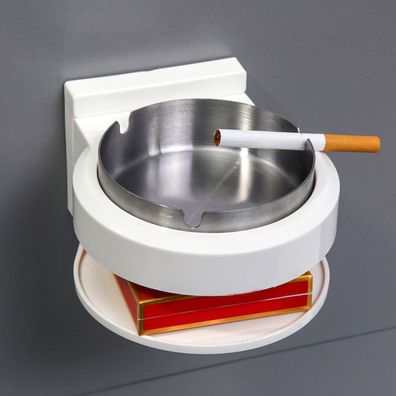 Modischer Zigarettenaschenbecher in runder Form zur Wandmontage für