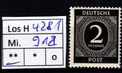 Los H4281: Alliierte Besetzung - Gemeinschaftsausgaben Mi. 912 * *