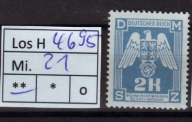 Los H4695: Böhmen & Mähren Dienst Mi. 21 * *