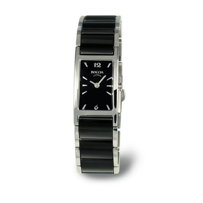 Boccia Uhr für Damen 3201-02 Titan/ Keramik