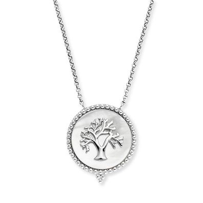 Engelsrufer Halskette ERN-LILTREE-PE Sterling Silber mit Lebensbaum Perlmutt