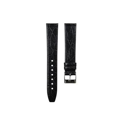 Ritter Uhrband schwarz Kalbsleder mit Krokoprägung CL-01