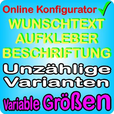 Persönlicher Schriftzug Autoaufkleber Beschriftung fürs Auto selbst gestalten