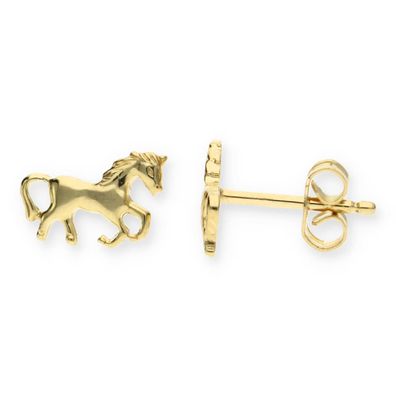 JuwelmaLux Ohrstecker 333/000 (8 Karat) Gold Pferd JL14-06-0019