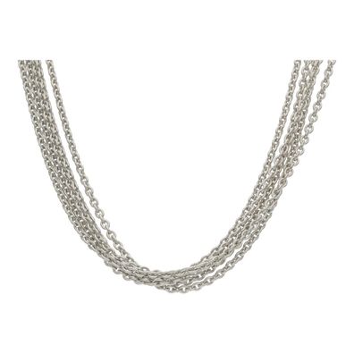 JuwelmaLux Halskette 5-Reihig 925/000 Sterling Silber JL30-05-2694