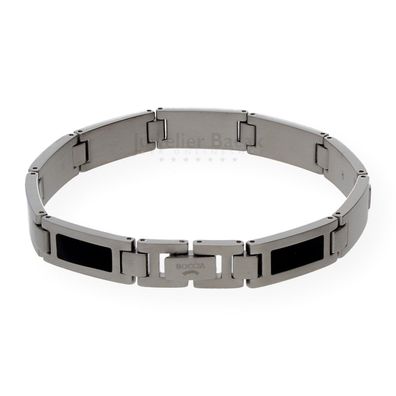 Boccia Armband Titan mit Kaltemaille schwarz 0333-02