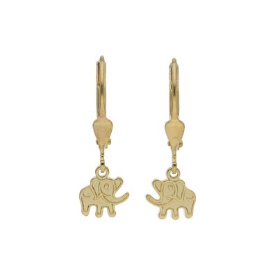 JuwelmaLux Kinder Ohrhänger 333/000 (8 Karat) Gold Elefant JL30-06-2342
