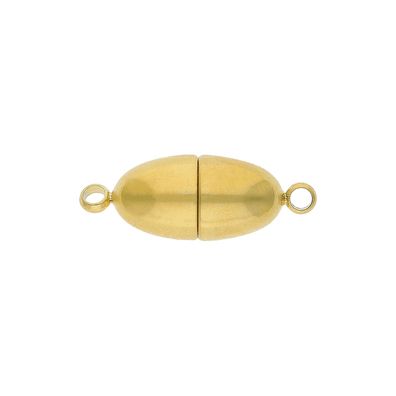 JuwelmaLux Magnetschließe Edelstahl vergoldet für Perlenketten- & Armbänder JL28-09-0