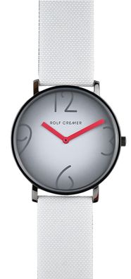 Rolf Cremer Armbanduhr 504851 Flat 44 V weiß