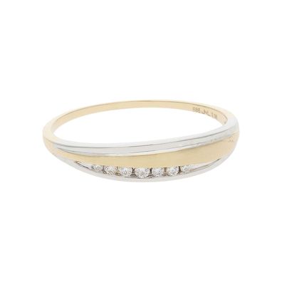 JuwelmaLux Ring 585/000 (14 Karat) Gold und Weißgold mit Brillanten JL10-07-3225