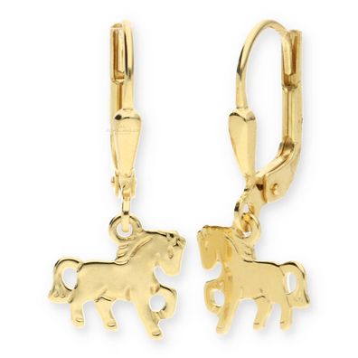 JuwelmaLux Ohrhänger 333/000 (8 Karat) Gold Pferd JL14-06-0021