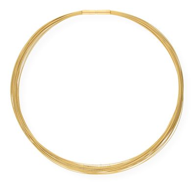 Ernstes Design Halskette DS35. GG.45 Edelstahl vergoldet Länge 45 cm