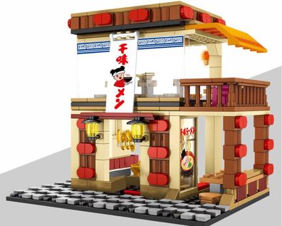 SEMBO - Noodle Shop Restaurant City Streets - 360+ Teile Lego kompatibel
