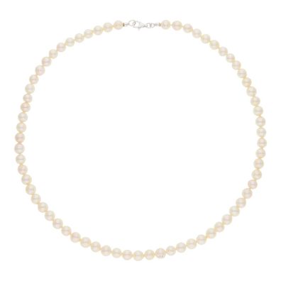 JuwelmaLux Perlenkette 925/000 Sterling Silber mit Akoyazuchtperle JL30-05-4303