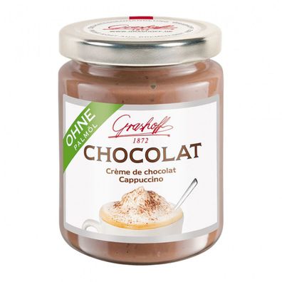 Grashoff Schokoladencreme Cappuccino belgische Milchschokolade 250g