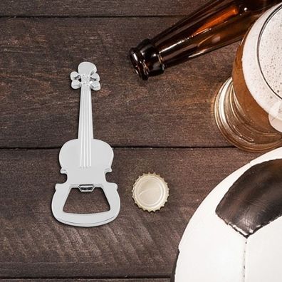 Weinflaschenöffner mit Musikgitarre, Metall, Bier, offener Schlüsselanhänger
