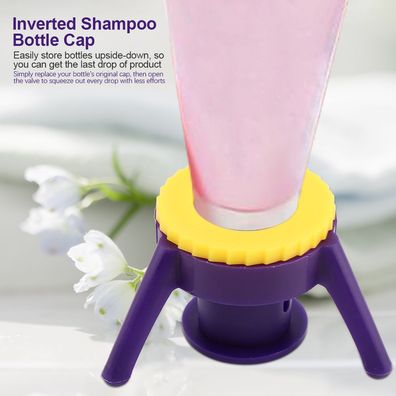 6 Stück umgedrehter Shampoo-Flaschenverschluss, auslaufsicher, leicht auszugießen