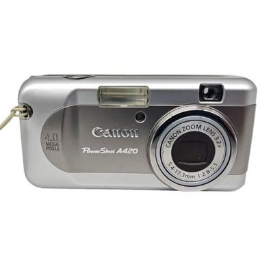 Canon PowerShot A420 Digital Photo Camera 4 MP Silver 3.2x Digital Zoom