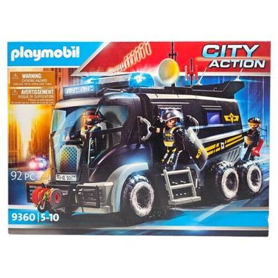 Playmobil City Action 9360 SEK-Truck Mit Licht und Soundeffekten Sonderpreis!!!