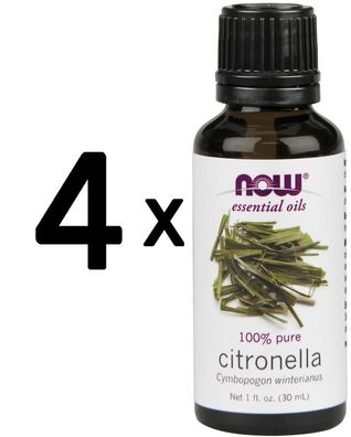 4 x Essential Oil, Citronella Oil - 30 ml.