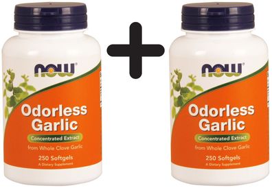 2 x Odorless Garlic - 250 softgels