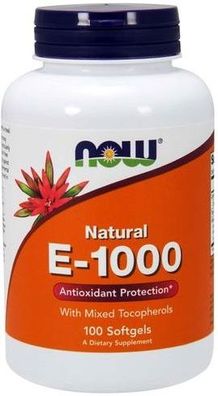 Vitamin E-1000, Natural (Mixed Tocopherols) - 100 softgels