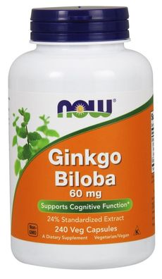 Ginkgo Biloba, 60mg - 240 vcaps