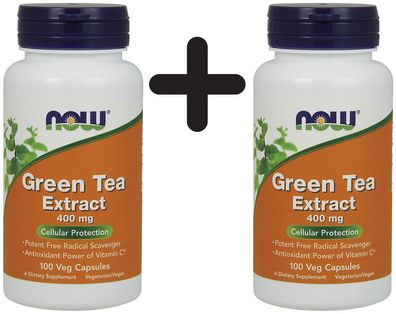 2 x Green Tea Extract, 400mg - 100 vcaps