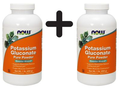 2 x Potassium Gluconate, Pure Powder - 454g