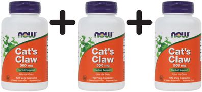 3 x Cat's Claw, 500mg - 100 vcaps