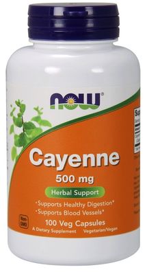 Cayenne, 500mg - 100 vcaps