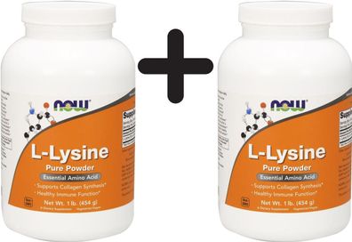 2 x L-Lysine, 1000mg (Powder) - 454g