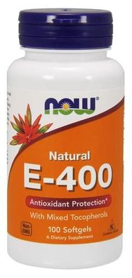 Vitamin E-400, Natural (Mixed Tocopherols) - 100 softgels
