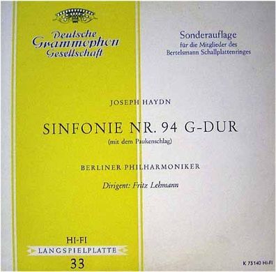 Deutsche Grammophon K 73 140 - Sinfonie Nr. 94 G-dur (Mit Dem Paukenschlag)