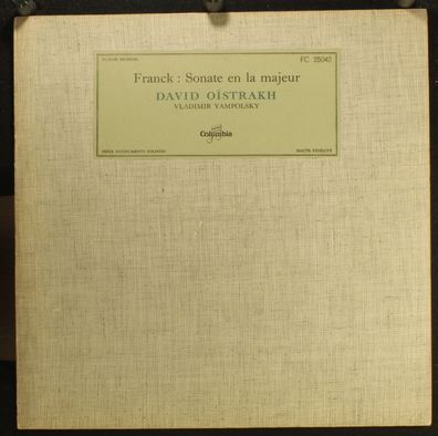 Columbia FC 25.042 - Franck : Sonate En La Majeur