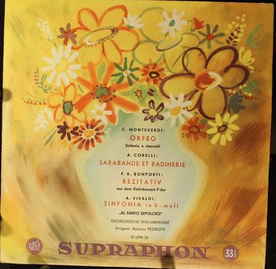 Supraphon LPM 35 - Orfeo / Sarabande Et Badinerie / Rezitativ Aus Dem Violinkonz