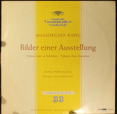 Deutsche Grammophon LP 16 061 - Bilder Einer Ausstellung