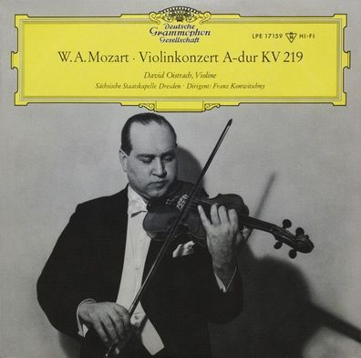 Deutsche Grammophon LPE 17 159 - Violinkonzert A-dur KV 219