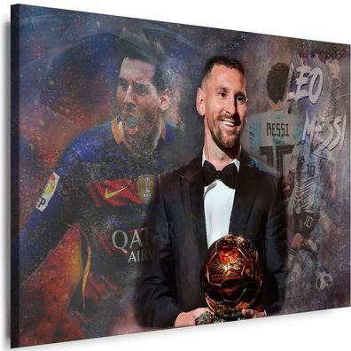 Bilder Leinwand Lionel Messi Sport Fußball Wandbilder Kunstdruck