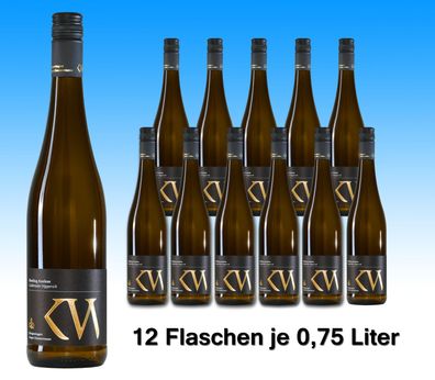 12 Flaschen 2022er Riesling Auslese | Deutschland Nahe | Weißwein