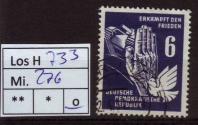 Los H733: DDR Mi. 276, gest.
