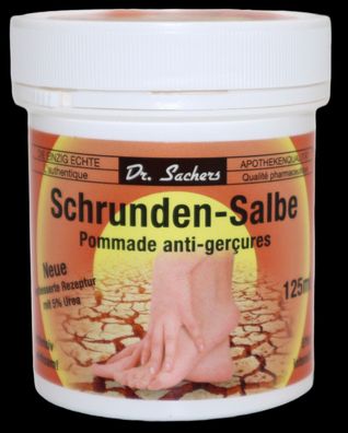 DR. Sachers Schrunden-Salbe, 1x 125 ml, Apothekenqualität