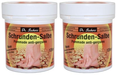 DR. Sachers Schrunden-Salbe, 2x 125 ml, Apothekenqualität