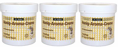 DR. Sachers Honig-Aroma-Creme mit Bienenwachs, 3x 250 ml, Apothekenqualität