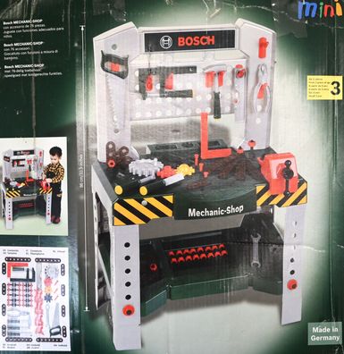 Theo Klein 8645 - Bosch Werkbank, Spielzeug Mechanic Shop Werkstatt * b. Br.
