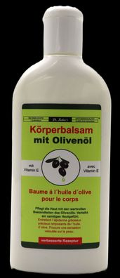 DR. Sachers Olivenöl Körperbalsam mit Vitamin E, 1x 250ml, Apothekenqualität