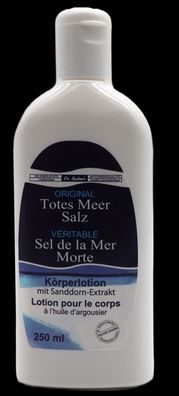 DR. Sachers Totes Meer Salz Körperlotion Sanddorn, 1x 250ml, Apothekenqualität